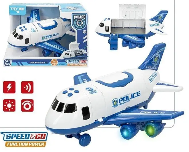 Aereo della Polizia Luci e Suoni
