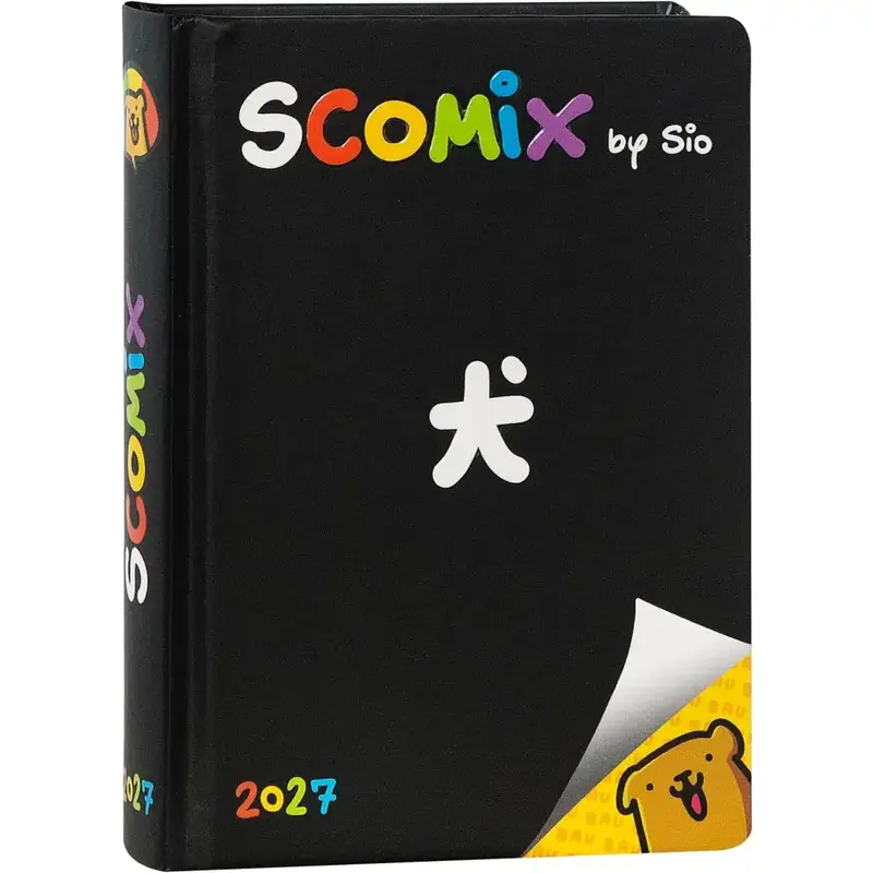 Agenda 16 Mesi Scomix by Sio Black 2026/2027 – Diario Scuola Medium