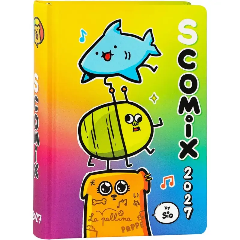 Agenda 16 Mesi Scomix by Sio Multicolor 2026/2027 – Diario Scuola Medium