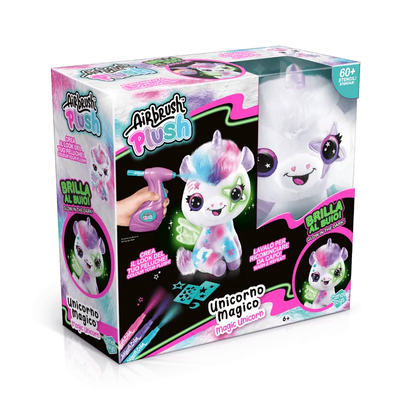 Airbrush - Unicorno Magico Crea e Personalizza il Look del tuo Peluche