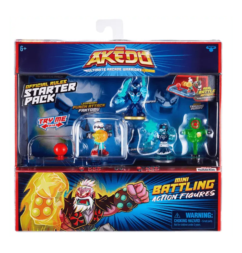 Akedo set 3 Personaggi + Joystick, Giochi Preziosi