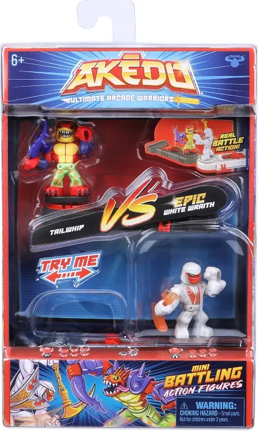 Akedo Ultimate Arcade Warriors set 2 Personaggi Assortiti