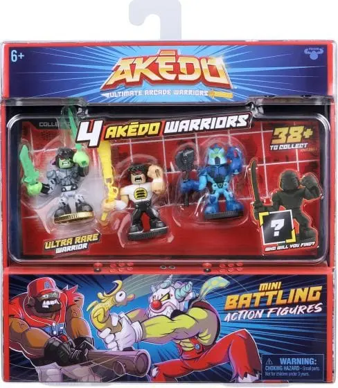 Akedo Ultimate Arcade Warriors set 4 Personaggi Assortiti