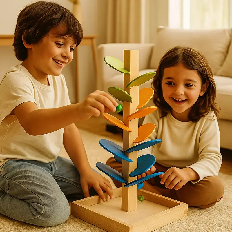 Albero di legno a forma di palla per bambini | Giocattolo musicale colorato per le abilità motorie e il divertimento nella fase iniziale dell' apprendimento