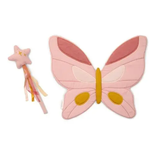 Ali di Fata e Bacchetta Magica Rosa - Fairy Wings and Magic Wand Pink Fairy Garden (CL24099035)