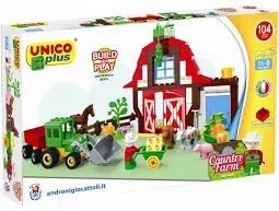 Androni Giocattoli Unico Plus Fattoria - 104 Pezzi