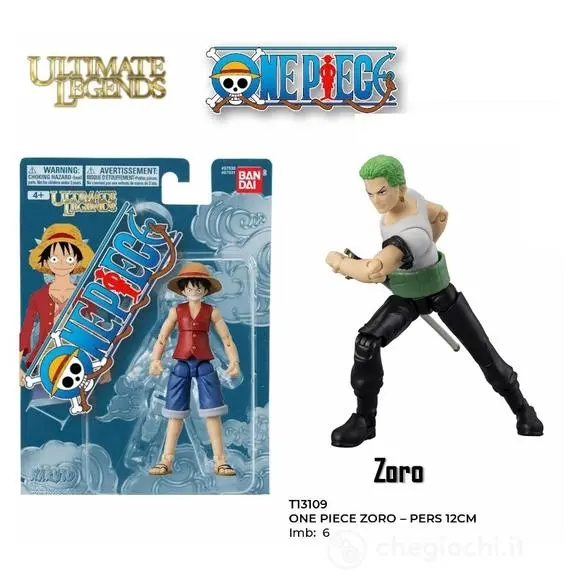 Anime One Piece Zoro 12cm