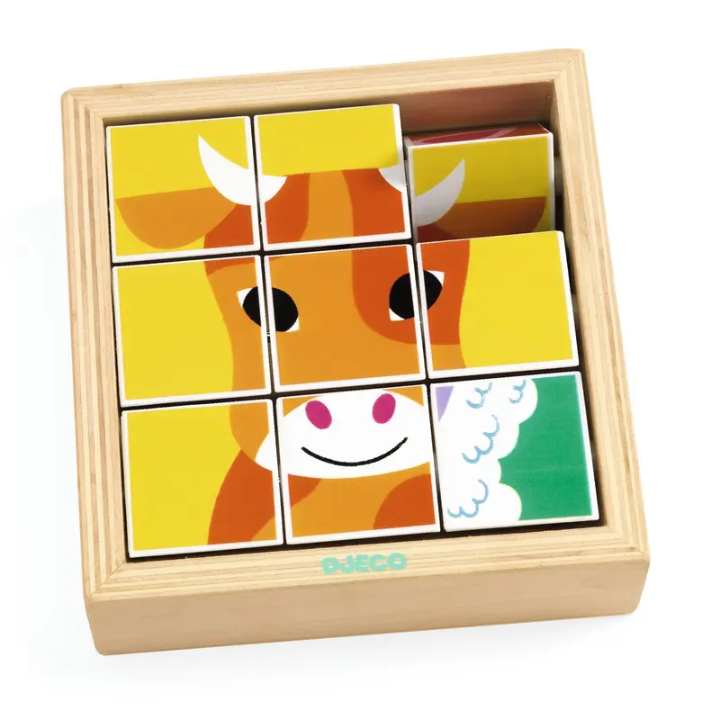 Animoroll Puzzle in Legno Animali Fattoria (DJ01955)