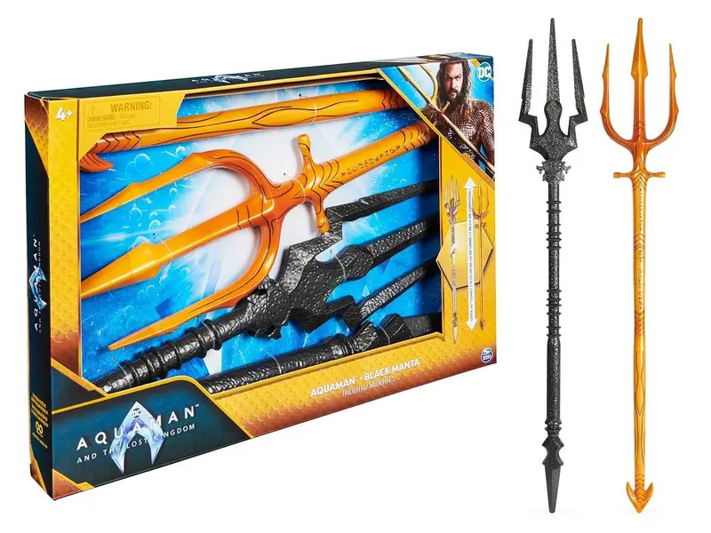 Aquaman e Black Manta set 2 Tridente Giocattolo da 89 cm -Spin Master