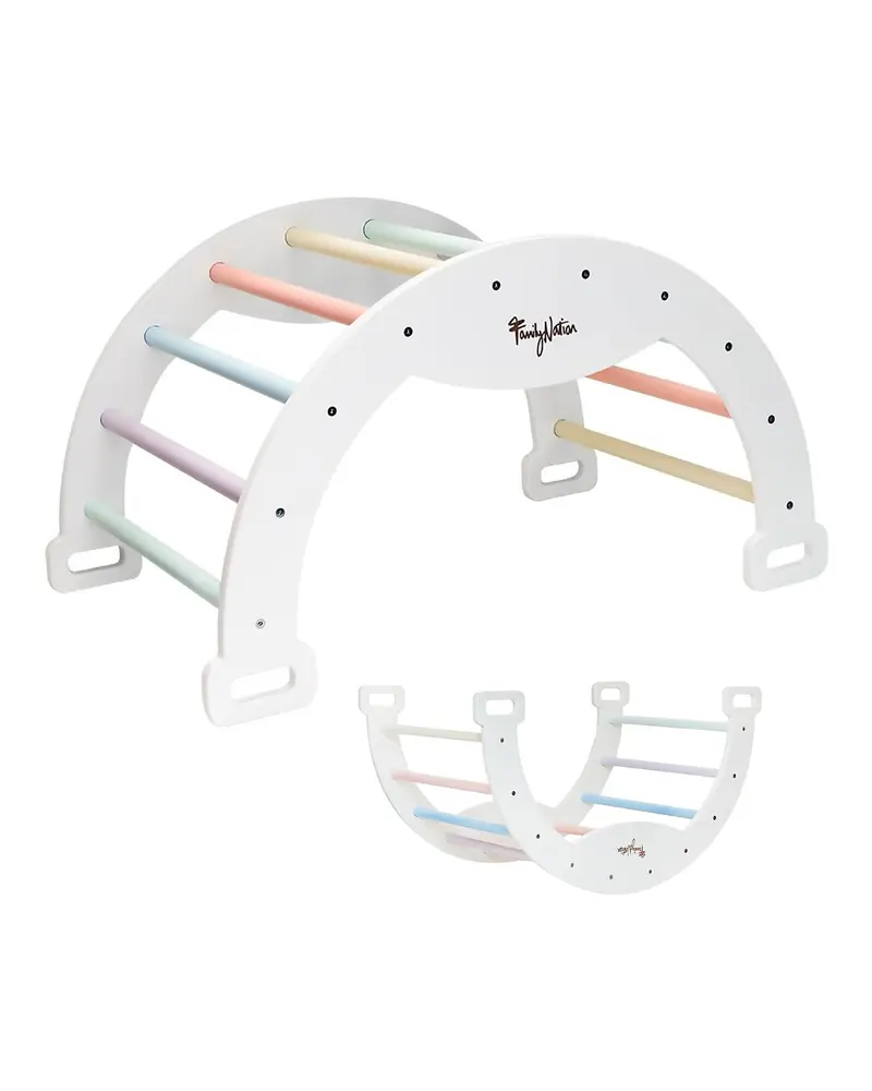 Arco Montessori Rainbow Cotton Candy Sviluppa Equilibrio e Agilità