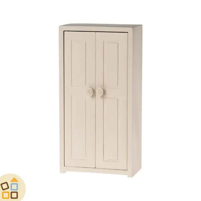 ARMADIO IN LEGNO TOPO, CREMA