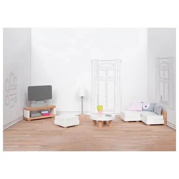Arredo Soggiorno Casa delle Bambole - Goki - Art. 51494