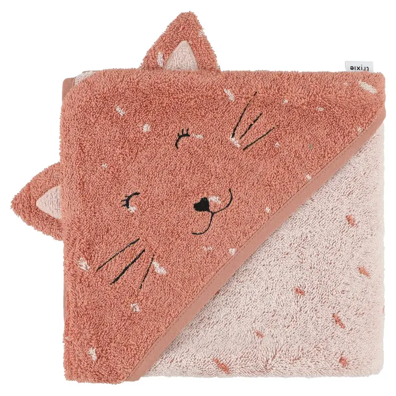 Asciugamano Con Cappuccio - Gattina Rosa