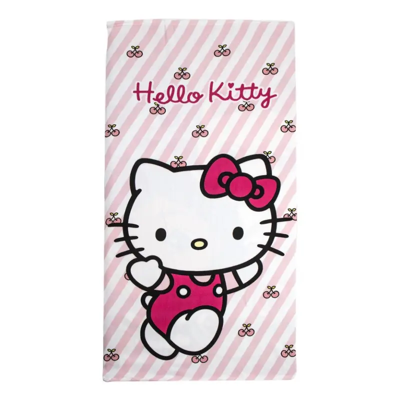 Asciugamano da bagno e da spiaggia Hello Kitty 140 x 70 cm AD ASCIUGATURA RAPIDA