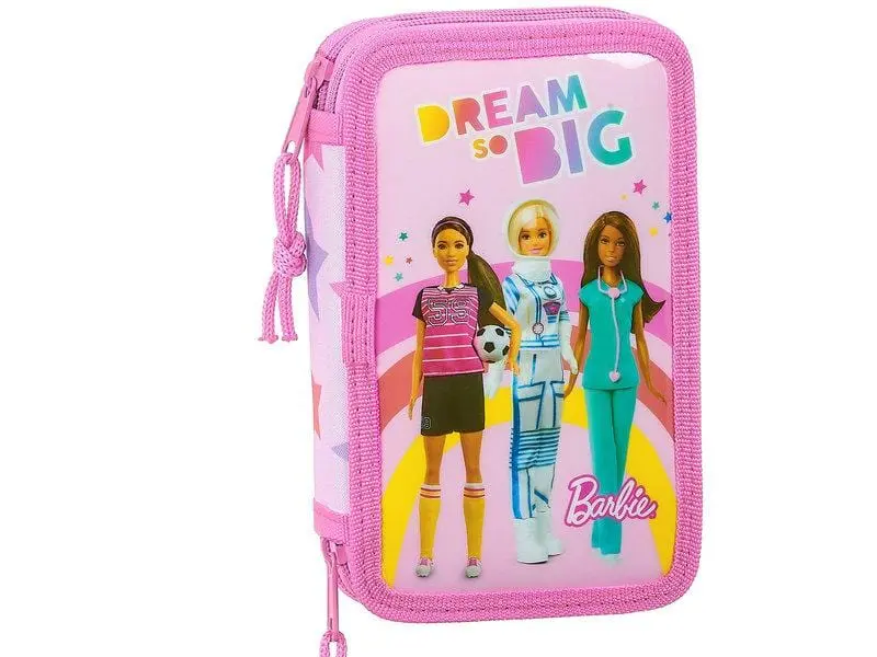 Astuccio 2 scomparti Barbie - Portacolori include 28 accessori