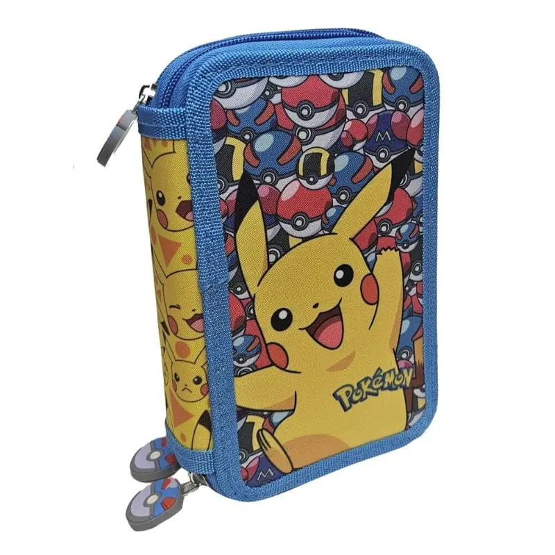 Astuccio Pokemon 3 Scomparti, Portacolori Scuola 3 Zip con 39 accessori