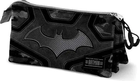 Astuccio Portacolori 3 Zip Batman Karactermania