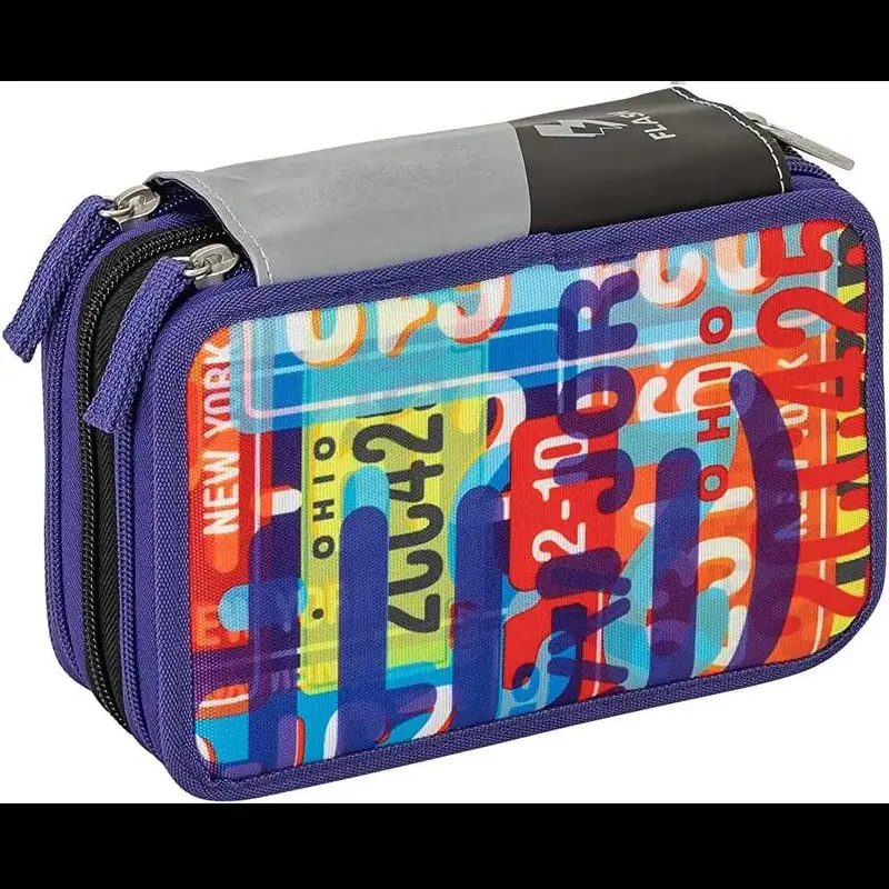 Astuccio Scuola 3 Zip Comix Flash - Mad Plate