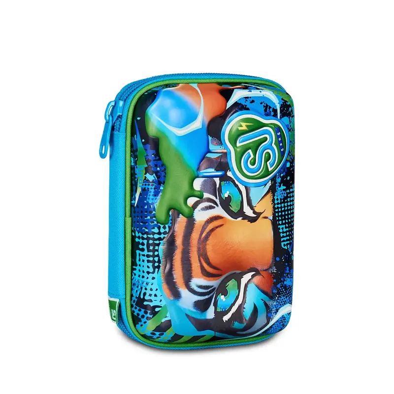 Astuccio Sj Gang Air Tiger Astuccio Scuola Speed Pad+3d