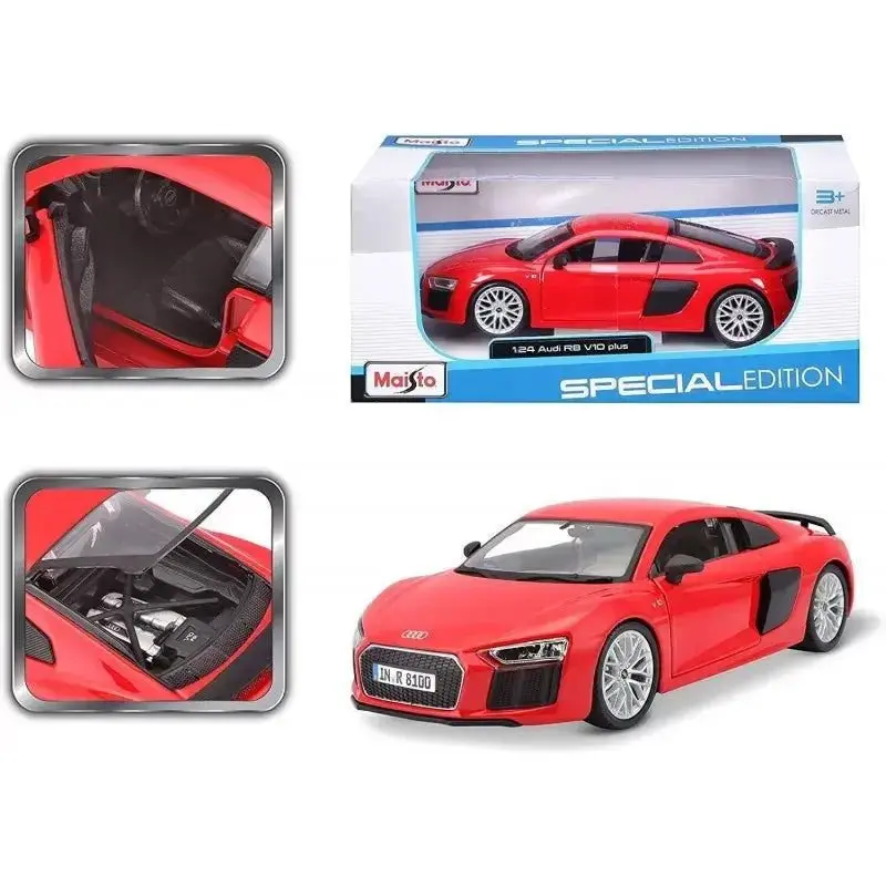 Audi R8 V10 Rossa modellino scala 1