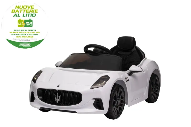 AUTO BT LI-ION MASERATI GRANTURISMO 12V BIANCO