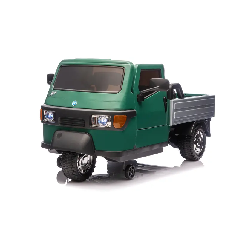 Auto Elettrica per Bambini Ape Car 12V con Licenza Ufficiale Suoni Realistici Luci Led Cinture di Sicurezza Telecomando