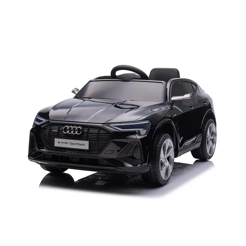 Auto Elettrica per Bambini Audi E-tron 12V con Licenza Ufficiale Luci Led Suoni Realistici Mp3 Integrato Telecomando Cinture di Sicurezza