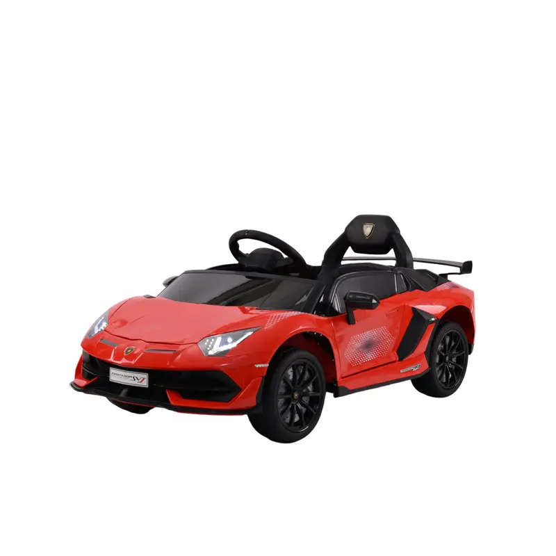 Auto Elettrica per Bambini Lamborghini Svj Small 12V con Licenza Ufficiale Luci Led Suoni Realistici Mp3 Telecomando Cinture di Sicurezza