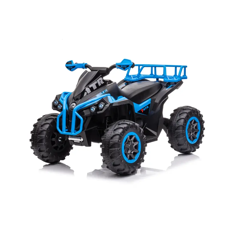 Auto Elettrica per Bambini Quad ATV 1.0 12V Luci Led Suoni Realistici Mp3 Telecomando