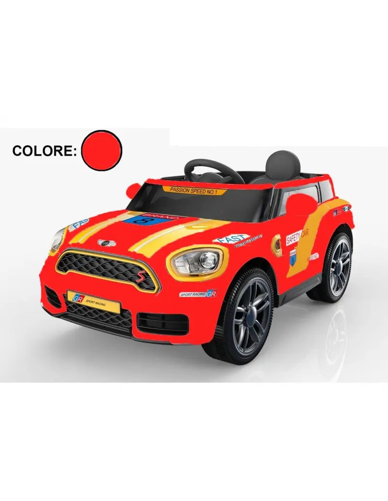 Auto New Cartoon Mini Road 12V R/C Rossa
