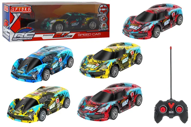 AUTO R/C SPORTC/LUCI 27MHZ 7F 6 COL