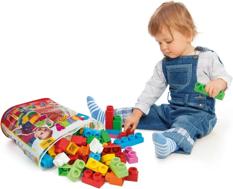 Baby Clementoni Clemmy Plus, Sacca 60 Mattoncini Morbidi