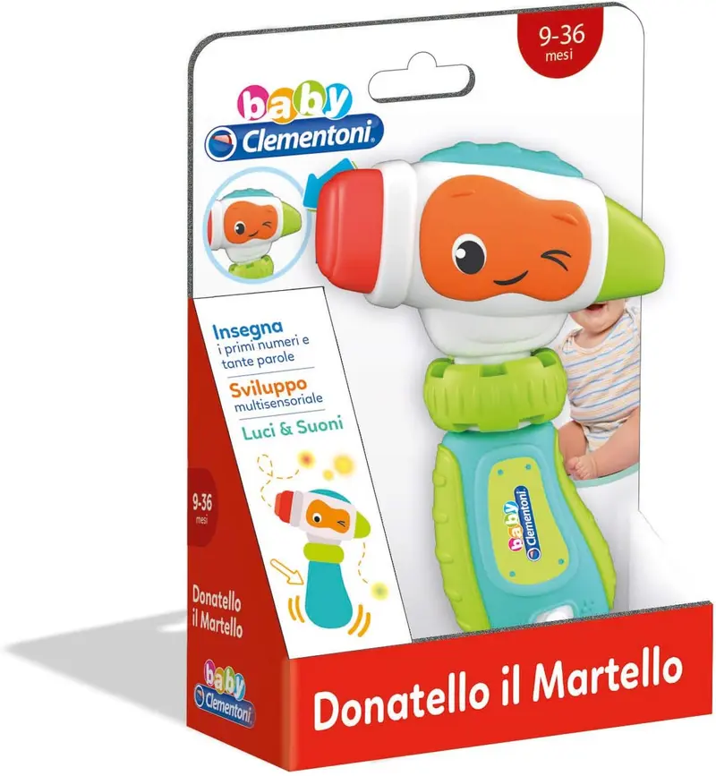 Baby Clementoni Gioco Musicale Donatello il Martello 17327