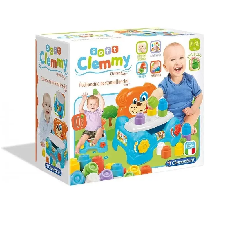 Baby Clementoni Poltroncina porta mattoncini Clemmy
