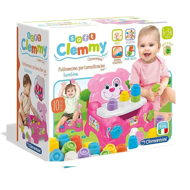 Baby Clementoni Poltroncina portamattoncini Clemmy