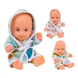 Bambola 21 cm con Accappatoio Bambolotto Morbido per Bambini Modello casuale