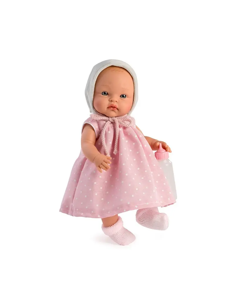 Bambola Alex Vestito Rosa e Cuffia Grigia, 36 cm - Asi - Art. 526050
