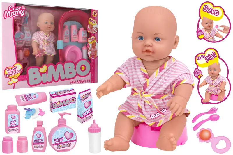 BAMBOLA CM31 BEVE E BAGNA C/VASCA 16 ACC