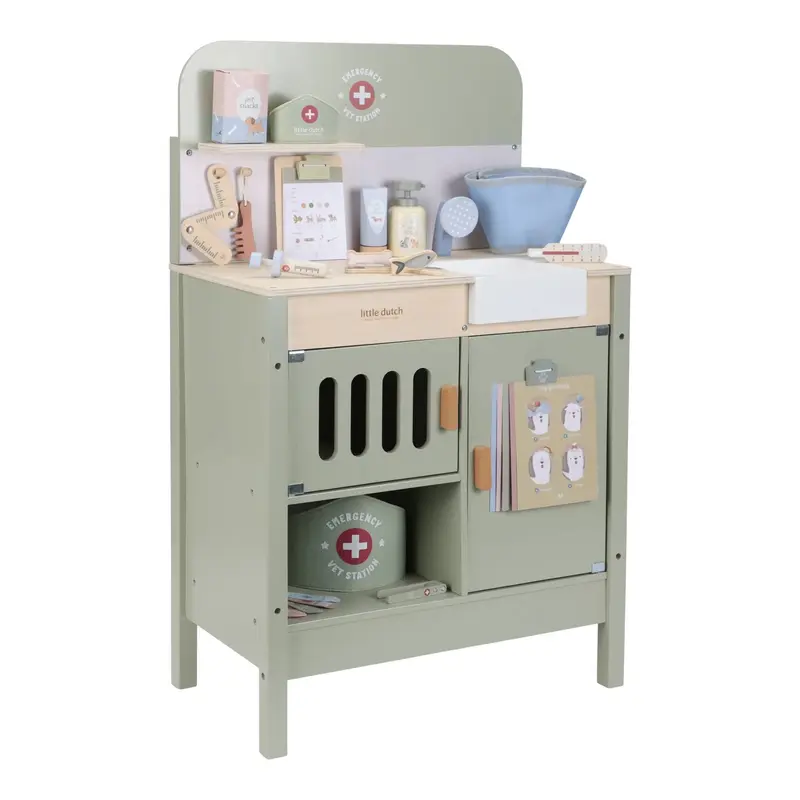 Banco da Veterinario in Legno Verde | LD2546