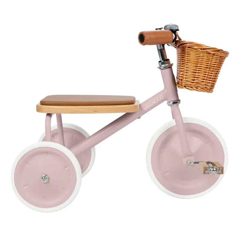 Banwood Triciclo Rosa Vintage | Trike Dustypink Bambini 2-6 Anni