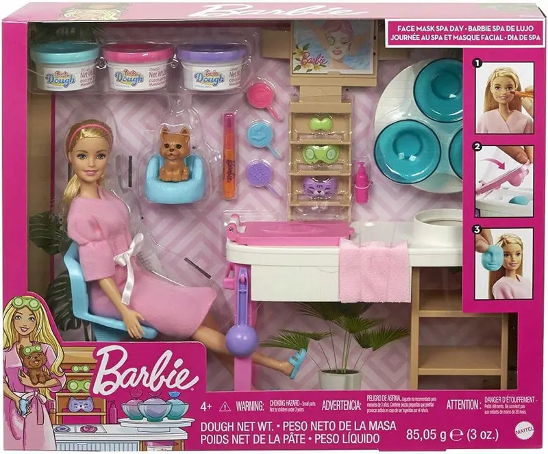 Barbie alla Spa, Playset con Bambola, Cagnolino e Accessori