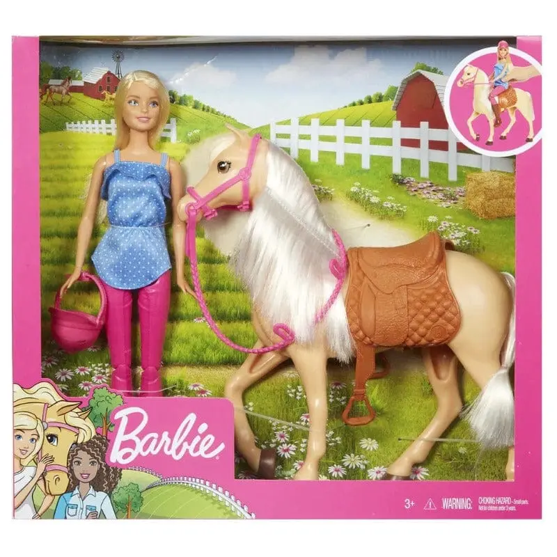 Barbie Bambola con Cavallo e Accessori