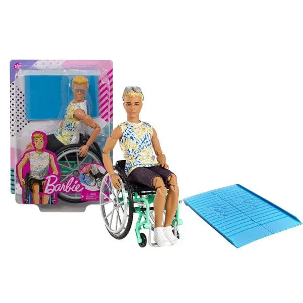 Barbie Bambola Ken con Sedia a Rotelle GWX93