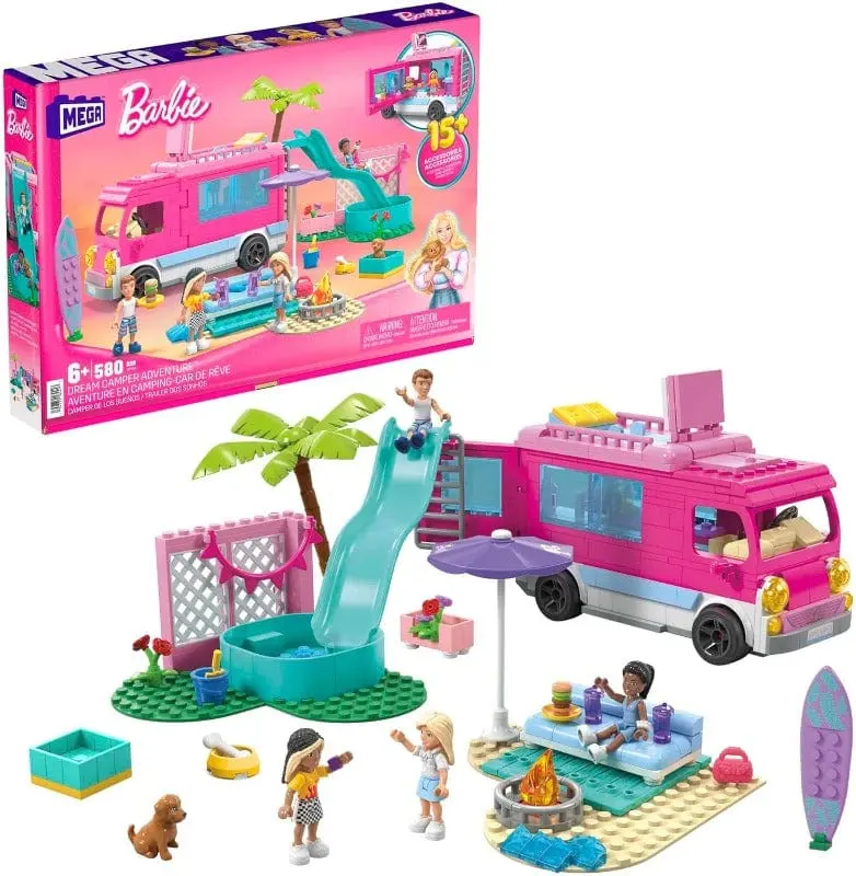 Barbie Camper dei Sogni, set Costruzioni Mega 580 pezzi