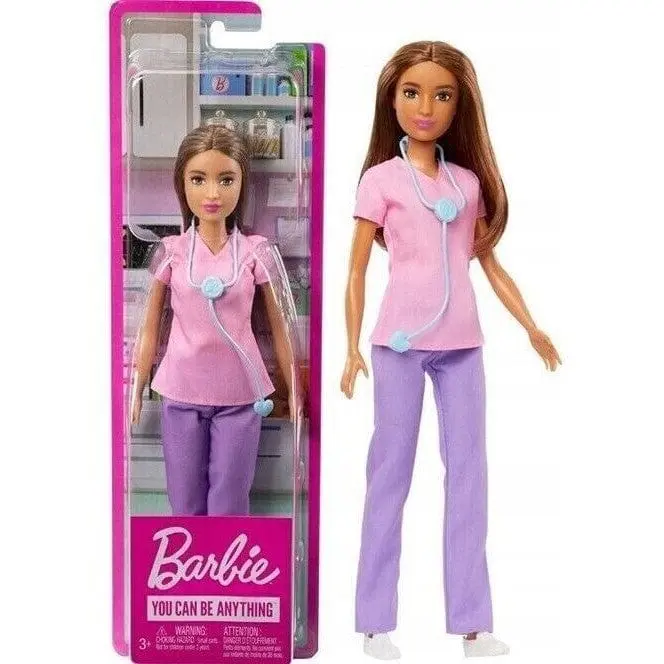 Barbie Carriere Bambola Infermiera con Accessori