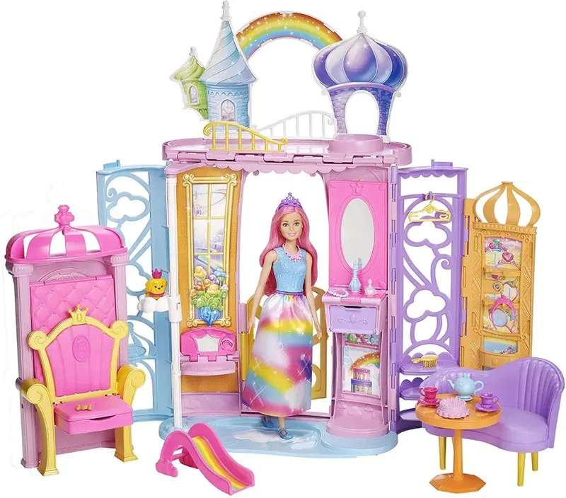 Barbie Castello Dreamtopia della Baia dell'Arcobaleno, Bambola e Accessori inclusi