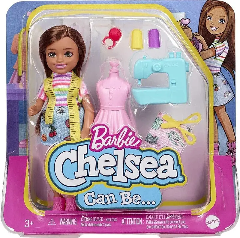 Barbie Chelsea Playset Fashion Designer, Bambola con Accessori