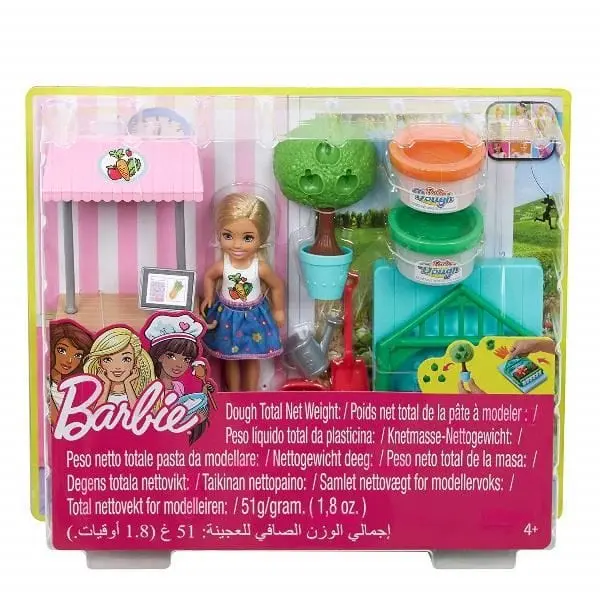 Barbie Chelsea Playset Orto, Bambola con Pasta Modellabile