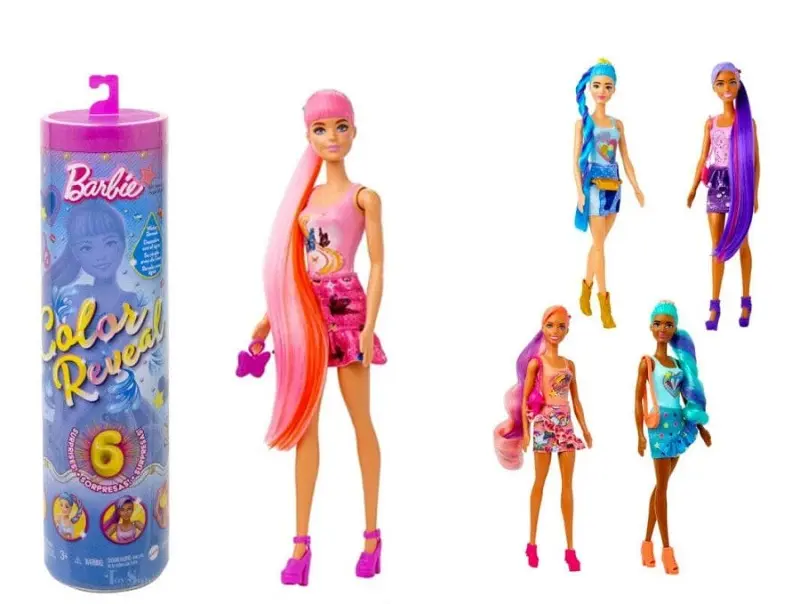 Barbie Color Reveal Jeans, Bambola con sorprese alla moda - HJX55