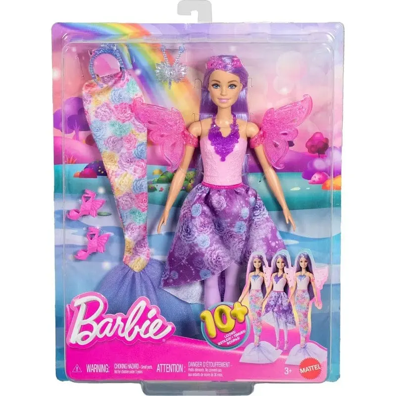 Barbie Fantasy Cambia Look - Sirena - Fata - Principessa Dream